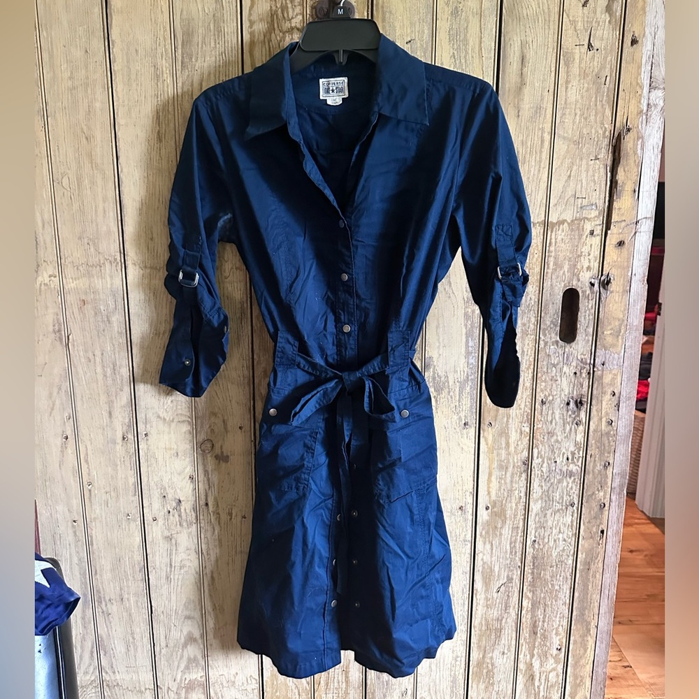 Converse One Star Navy Shirt